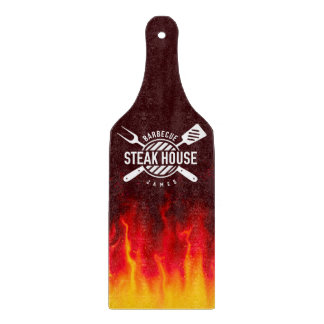 Flaming-GRILLEN — Custom Steak House Schneidebrett