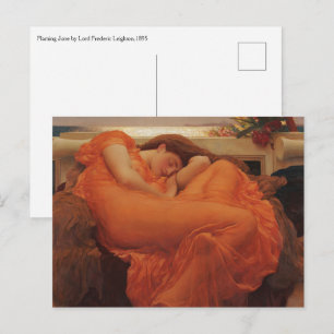Flaming June Frederic Leighton Kunstdruck Postkarte