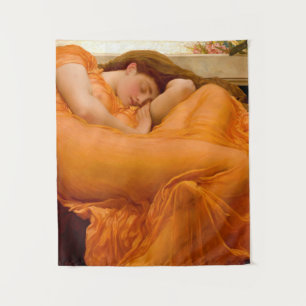 Flaming June Gemälde von Frederic Leighton Wandteppich