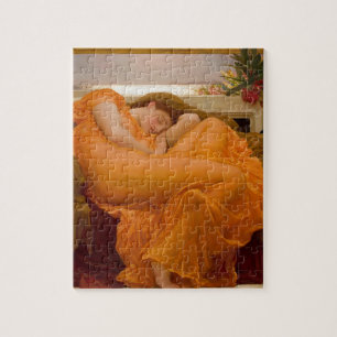 Flaming June Vintage-Kunstkarte Malerei