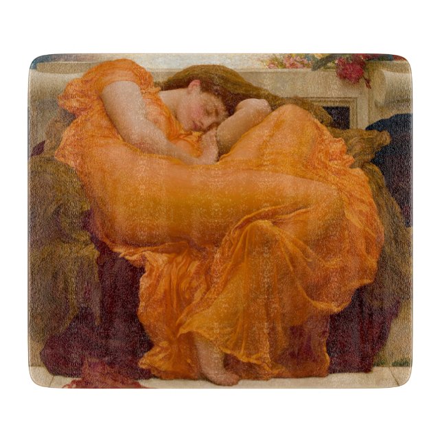 Flaming June (von Frederic Leighton) Schneidebrett (Vorderseite)