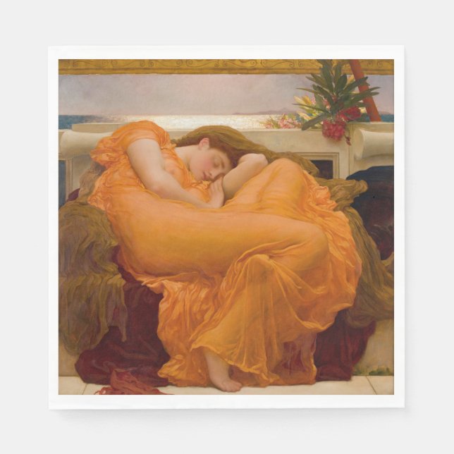 Flaming June (von Frederic Leighton) Serviette (Vorderseite)