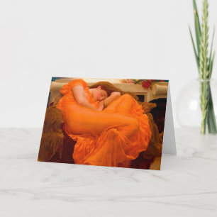 Flaming June von Lord Frederic Leighton Dankeskarte