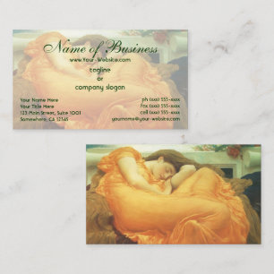 Flaming June von Lord Frederic Leighton Visitenkarte
