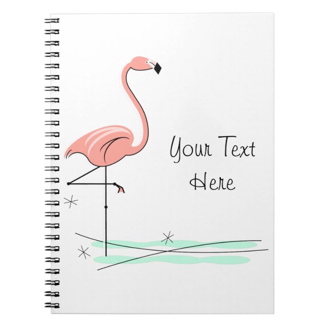 Flaming Ocean Side Text Notebook Notizblock (Vorderseite)