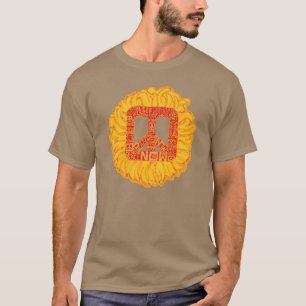Flaming Peace Basic Dark T - Shirt