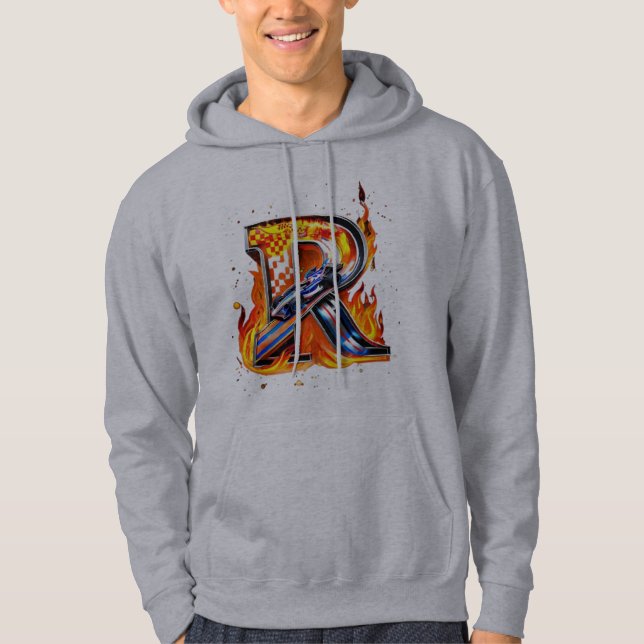 "Flaming 'R' Biker Sweat - shirt à capuche (Devant)