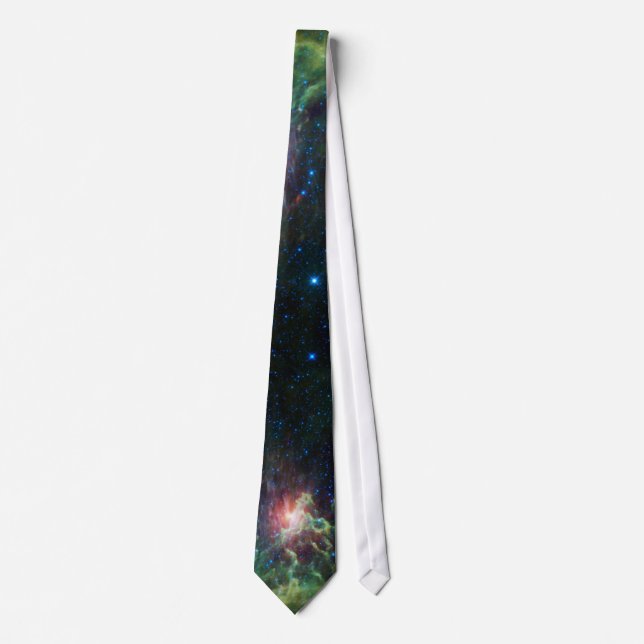 Flaming Star Runner NASA Weltraumgalaxie-Foto Krawatte (Vorderseite)