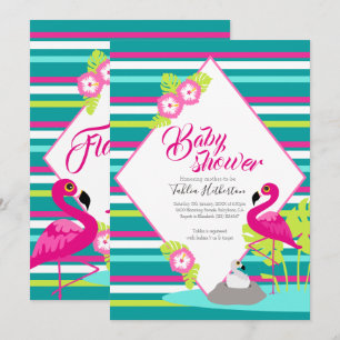 Flamingle Flamingo Baby Dusche Einladungen