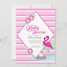 Flamingle Flamingo Baby Dusche Rosa Einladungen