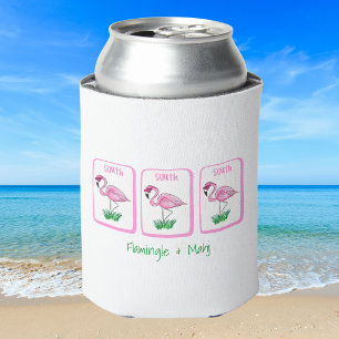 Flamingle & Mahj Personalisierter Flamingo Mahjong Dosenkühler