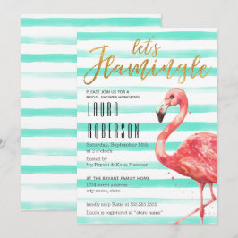 Flamingle-Streifen | BRAUTPARTY Einladung
