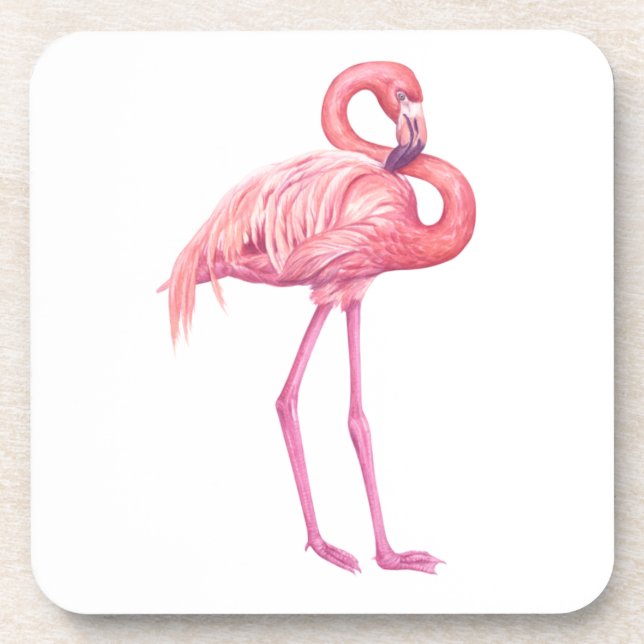 Flamingo 2 getränkeuntersetzer (Vorderseite)