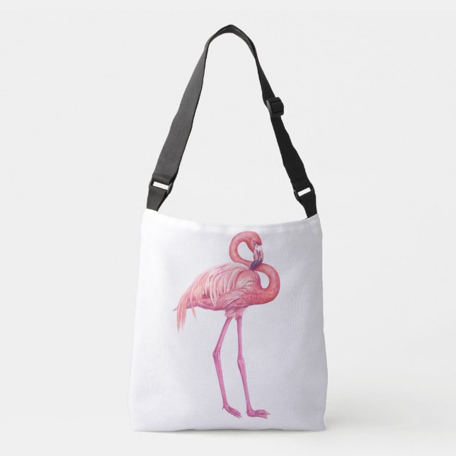 Flamingo 2 tragetaschen mit langen trägern (Vorderseite)