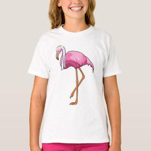 Flamingo als Brücke mit Veil T-Shirt