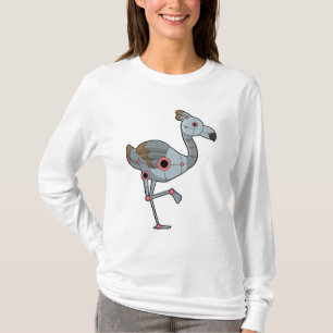 Flamingo als Robot T-Shirt