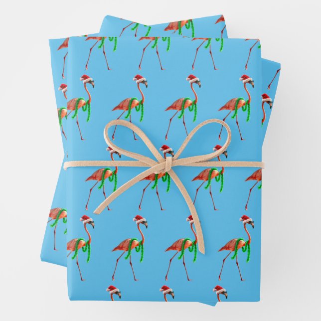 Flamingo am Strand Geschenkpapier Set (Beispiel)