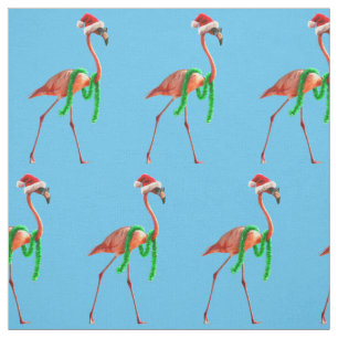 Flamingo am Strand Stoff