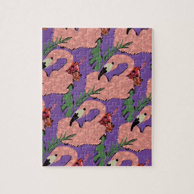 Flamingo Ananas Hand Drawn Doodles (Vertikal)