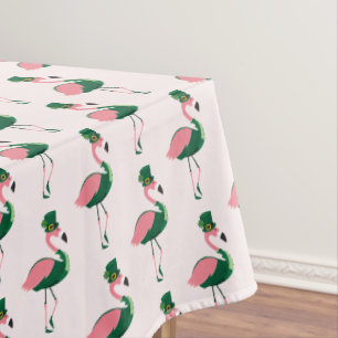 Flamingo Animal Pink St Patrick's Day Tischdecke