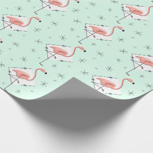 Flamingo Aqua Diamant-Geschenkpapier Geschenkpapier