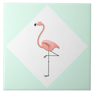 Flamingo Aqua Diamond drehend Fliese