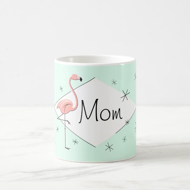 Flamingo Aqua Diamond Mama Tasse (Mittel)