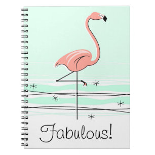 Flamingo Aqua Fabulous! Notebook Notizblock