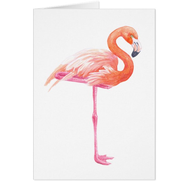 Flamingo-Aquarell (Vorne)