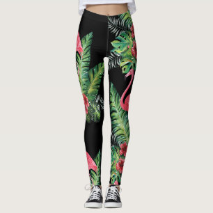 Flamingo-Aquarell Leggings