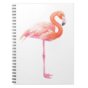 Flamingo-Aquarell Notizblock