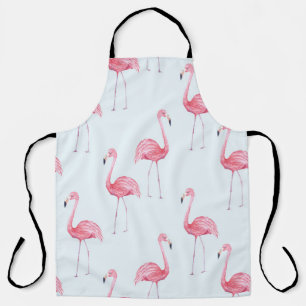Flamingo-Aquarell, pastellfarbener Hintergrund nah Schürze