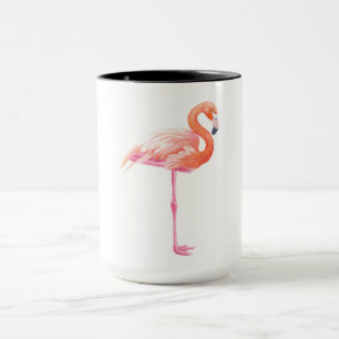 Flamingo-Aquarell Tasse