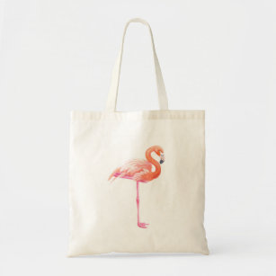 Flamingo-Aquarell Tragetasche