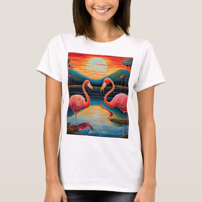 Flamingo Attraction T-Shirt (Vorderseite)
