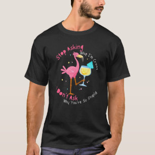 Flamingo aufhören Fragen Warum ich verrückt bin 2 T-Shirt