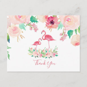 Flamingo Baby Dusche Danke Einladung