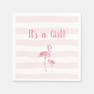 Flamingo Baby Dusche Dekoration Serviette