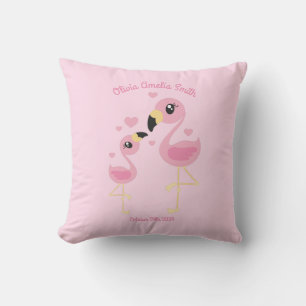 Flamingo Baby Dusche Niedlich tropische Kissen