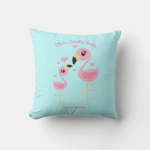 Flamingo Baby Dusche Niedlich tropische Kissen
