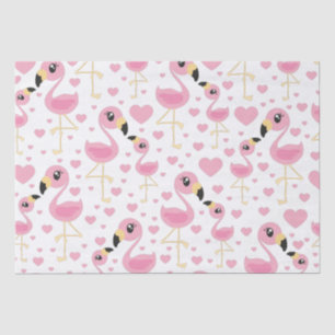 Flamingo Baby Dusche Niedlich tropische Seidenpapier