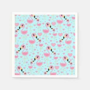Flamingo Baby Dusche Niedlich tropische Serviette
