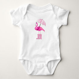 Flamingo - Baby Jersey Bodysuit Baby Strampler