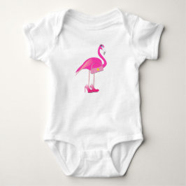 Flamingo - Baby Jersey Bodysuit Baby Strampler