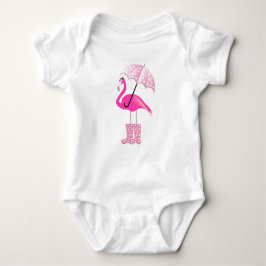 Flamingo - Baby Jersey Bodysuit Strampler