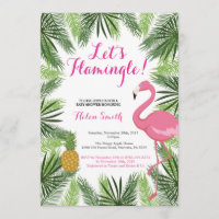Flamingo Baby Shower Einladung Lass Flamingle