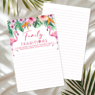 Flamingo Baby Shower Family Tradition Blatt