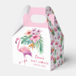 Flamingo Baby Shower Fevor Box - Tropical Pink Geschenkschachtel
