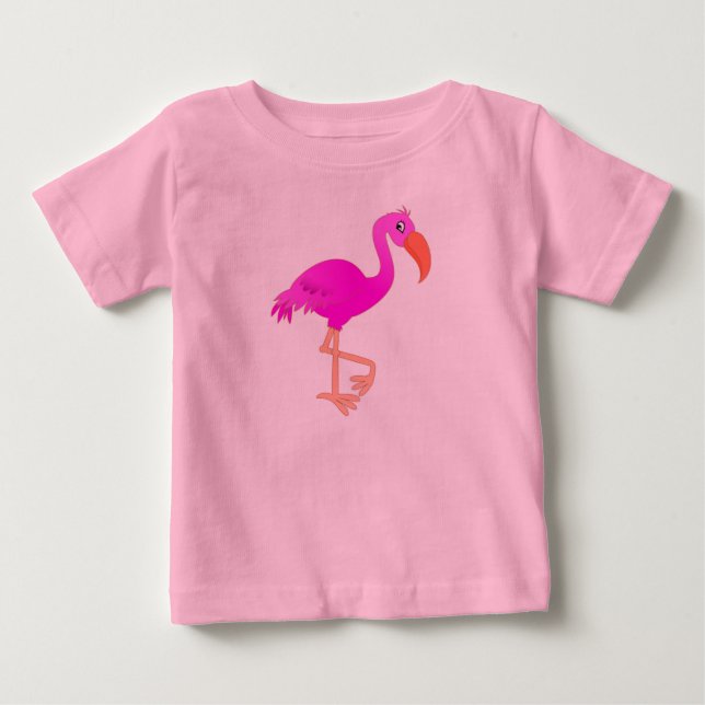 Flamingo Baby T-shirt (Vorderseite)