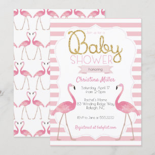 Flamingo-Babyparty-Einladung Einladung